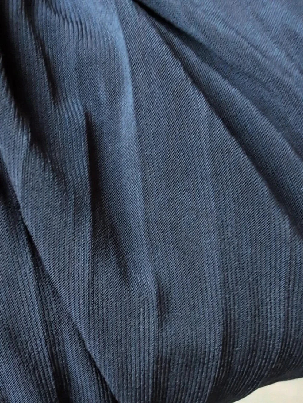Ivanka Trump Navy Pleated Midi Skirt